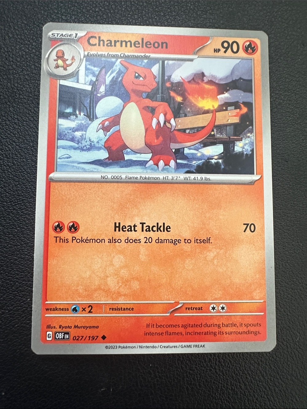 Charmeleon Trading Card – Red
